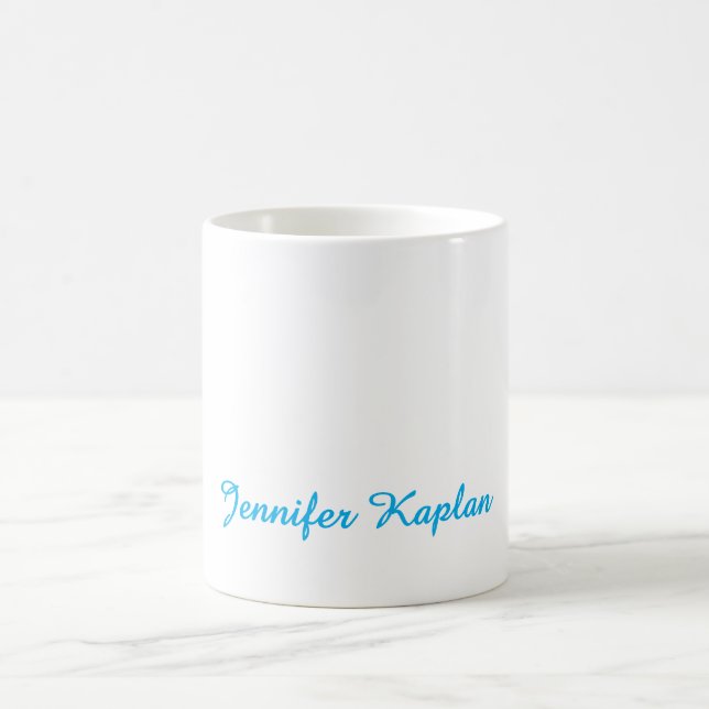 Classical Handwriting Minimalist Professional Coffee Mug (Center)
