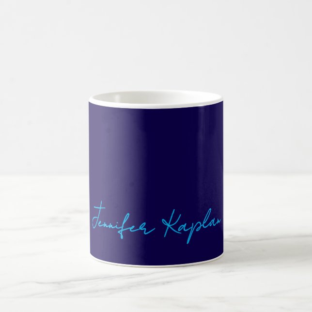 Classical Handwriting Minimalist Professional Coffee Mug (Center)