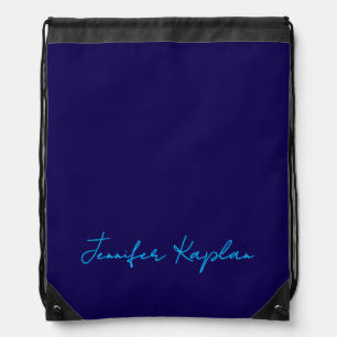Classical Handwriting Minimalist Professional Drawstring Bag