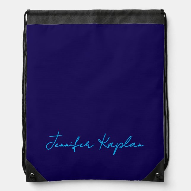 Classical Handwriting Minimalist Professional Drawstring Bag (Front)