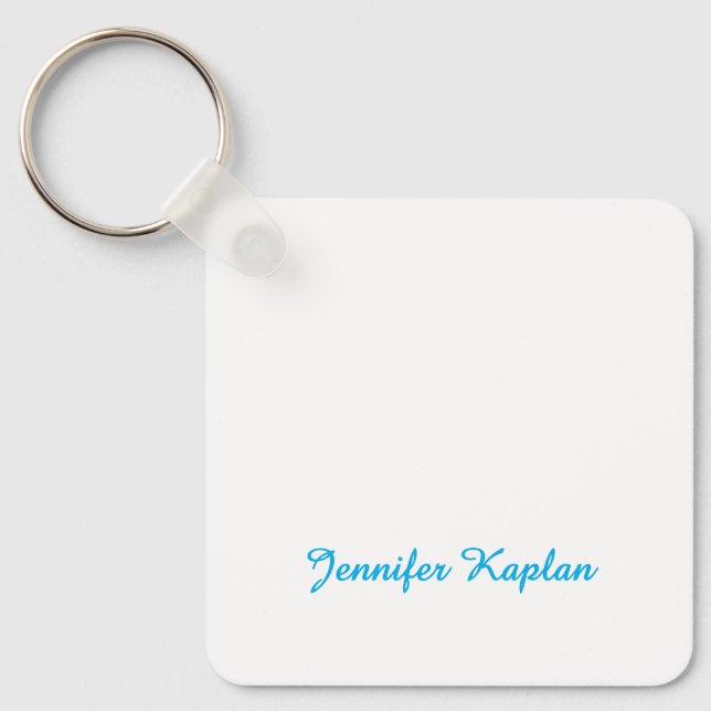 Classical Handwriting Minimalist Professional Keychain (Front)