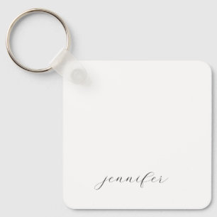 Classical Handwriting Minimalist Professional Keychain