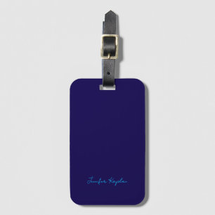 Classical Handwriting Minimalist Professional Luggage Tag