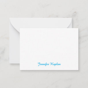 Classical Handwriting Minimalist Professional Note Card