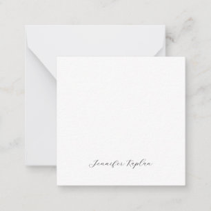 Classical Handwriting Minimalist Professional Note Card