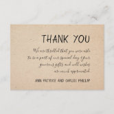 Thank You Rubber Stamp – Style #W15 – Fall For Design