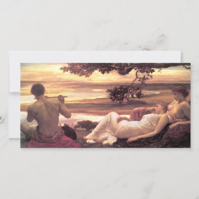 Classical Idyll (by Frederic Leighton) Card (Front)
