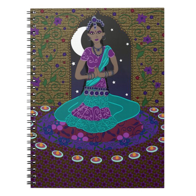 Classical Indian Dancer Notebook (Front)