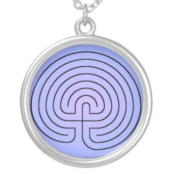 Classical Labyrinth Necklace by inkles at Zazzle
