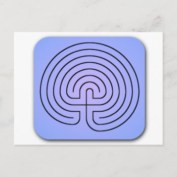 Classical Labyrinth Postcard by inkles at Zazzle
