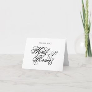 Classical | Maid of Honor Note Card