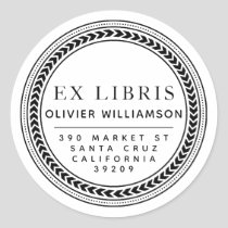 Classical Masculine Frame Ex Libris Bookplate