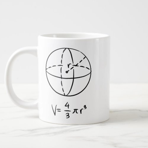 classical Maths pattern print Giant Coffee Mug