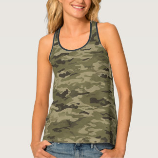 Classical Military Camo Tirantes T-shirt