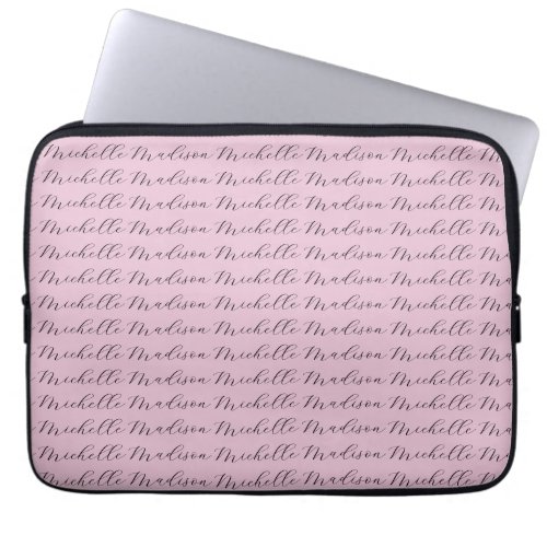 Classical Minimalist Name Handwriting Laptop Sleeve