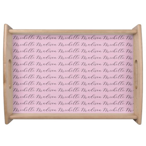 Classical Minimalist Name Handwriting Serving Tray