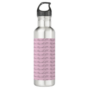 Classical Minimalist Name Handwriting Stainless Steel Water Bottle