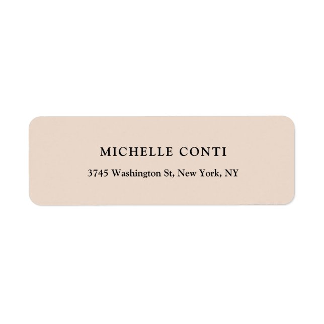 Classical Minimalist Plain Label (Front)