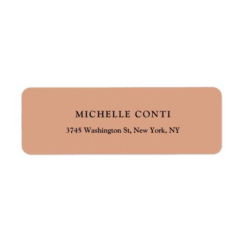 Classical Minimalist Plain Simple  Label