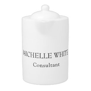 Classical Minimalist Professional Add Name Teapot