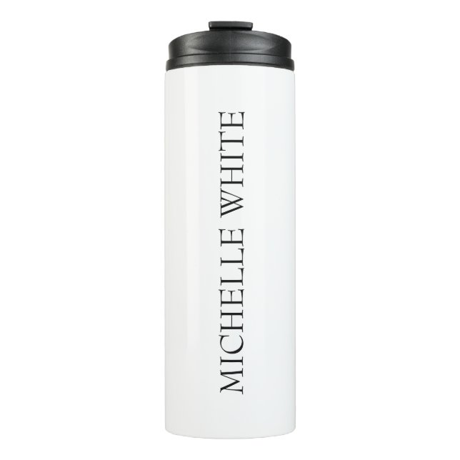 Classical Minimalist Professional Add Name Thermal Tumbler (Front)
