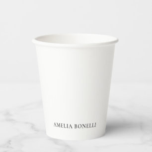 Classical Minimalist Professional Plain Paper Cups