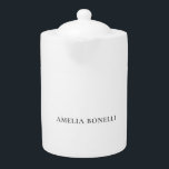 Classical Minimalist Professional Plain Teapot<br><div class="desc">This template can be customized to meet all professional occupations.</div>