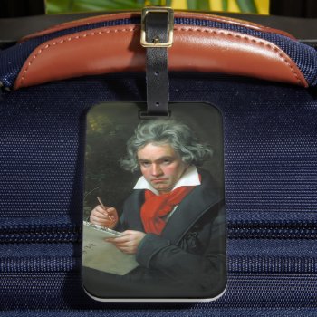 Classical Music Composer Ludwig Van Beethoven Luggage Tag by encore_arts at Zazzle