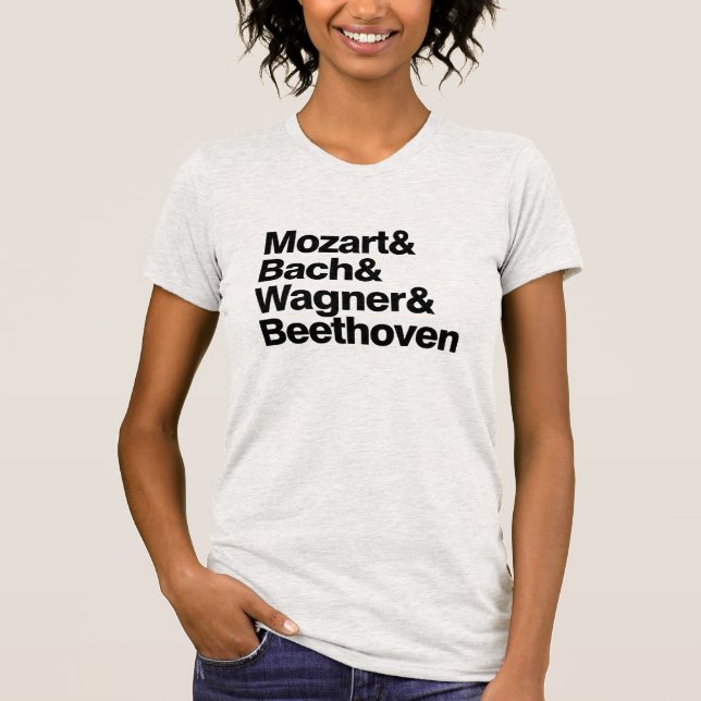 Classical Music Composers Band Funny T-shirt (Front)