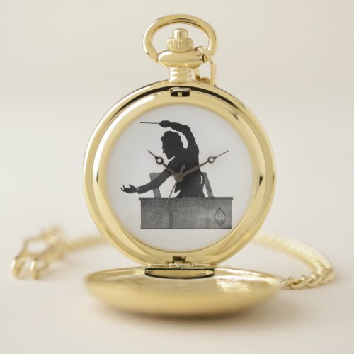Classical Music Conductor  Composer Mahler Pocket Watch