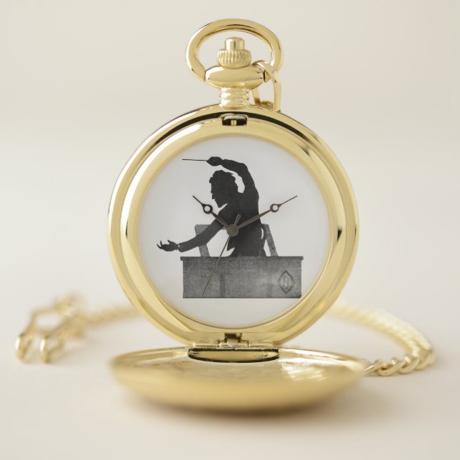 Classical Music Conductor / Composer Mahler Pocket Watch (Inside)