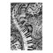 Classical music doodle with piano keyboard
