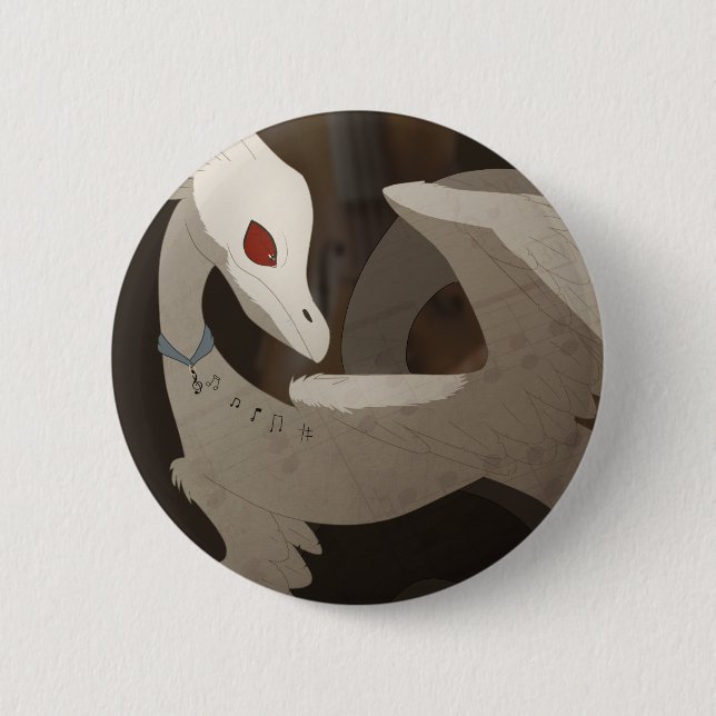 Classical Music Dragon Button (Front)