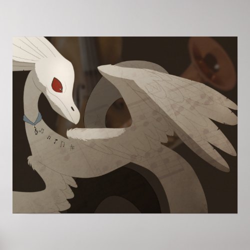 Classical Music Dragon Poster
