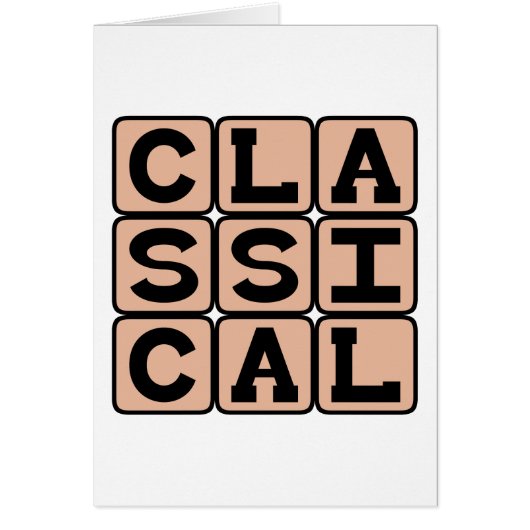 Classical, Music Genre Cards (Front)