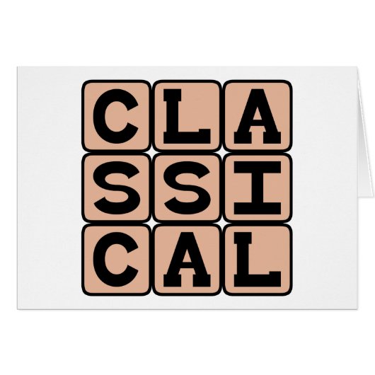 Classical, Music Genre Cards (Front Horizontal)