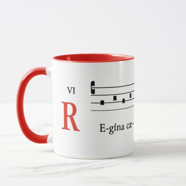 Classical Music Gregorian Chant Catholic Religious Mug (Left)