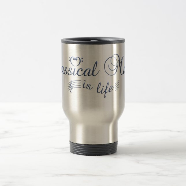 Classical Music mug - choose style & color (Center)