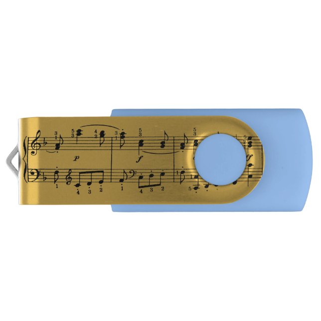 Classical Music Notes USB Flash Drive (Back)