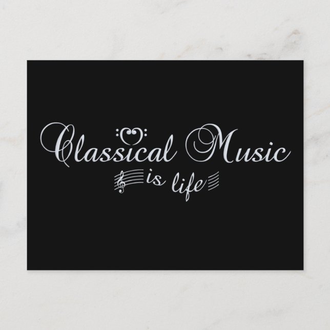 Classical Music postcard (Front)