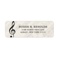 Classical Music Sheet | Return Address