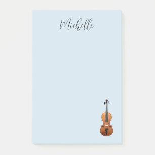 Classical Music Violin Blue Post-it Notes