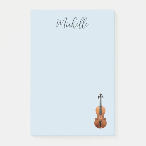 Classical Music Violin Blue Post_it Notes