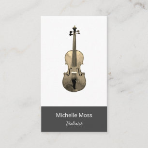 Classical Music Violinist Violin Performer Business Card