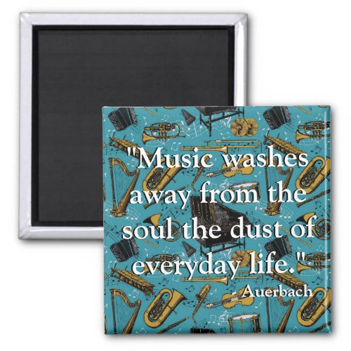 Classical Musical Instruments Musician Quote  Magnet
