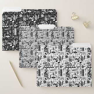 Classical Musical Symbols File Folders