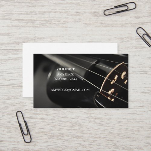 Classical MusicianMusic StoreMusic Lessons  Business Card