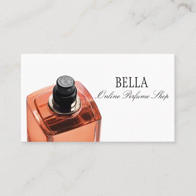 Classical Online Perfume Shop Business Card (Front)