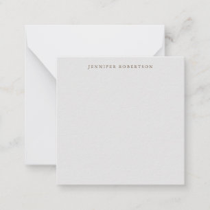Classical Personalized Customized Minimalist Note Card