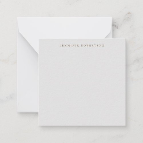 Classical Personalized Customized Minimalist Note Card